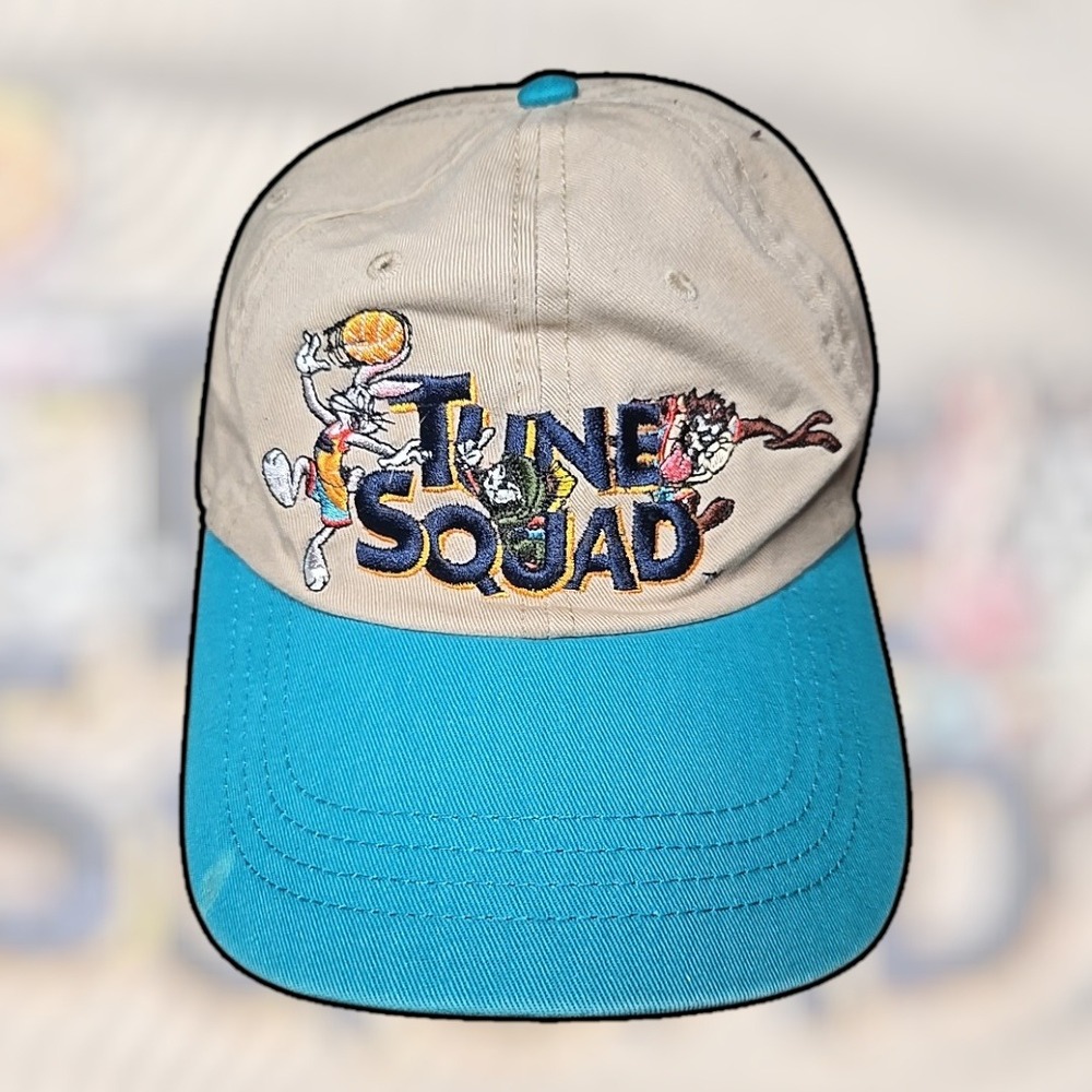 Space Jam A New Legacy‎ Tune Squad Tan Blue Baseball Hat Looney Tunes Strapback